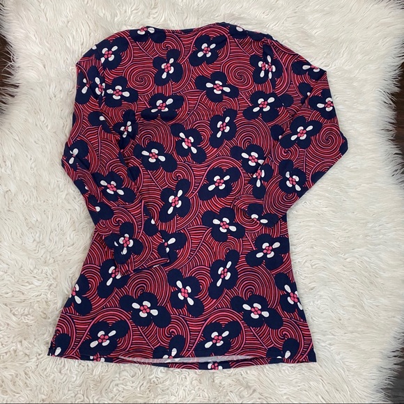 Boden Jersey Wrap Flower Printed Quarter Sleeve - Picture 5 of 5